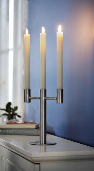 Weltbild LED skutečné voskové svíce, sada 3 ks
