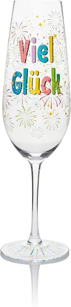 Weltbild XXL sklenice na sekt Hodně štěstí, 740 ml