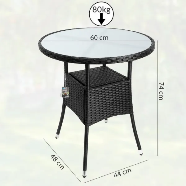 Záhradný stolík D5691 Dekorhome