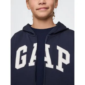 GAP V-FRCH HERITAGE LOGO Chlapčenská mikina, tmavo modrá, veľkosť