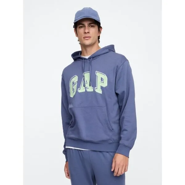 GAP V-FRCH HERITAGE LOGO Pánska mikina, modrá, veľkosť