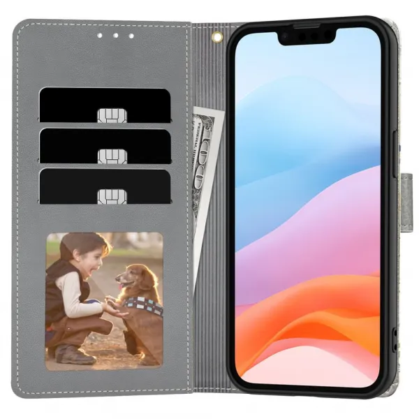 Tech-Protect Wallet knižkové puzdro na iPhone 16e, spring flowers