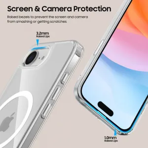 Tech-Protect Flexair Hybrid s MagSafe, iPhone 16e, priehľadný