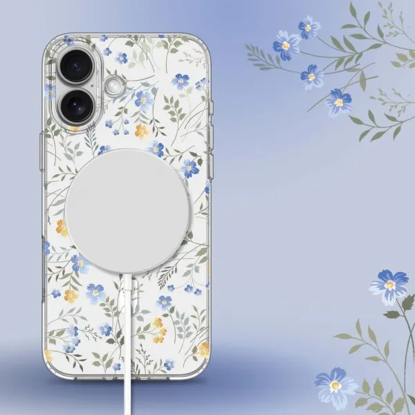 Tech-Protect Flexair MagSafe, iPhone 16e, lúčne kvety