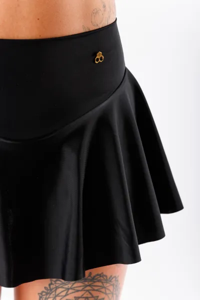 GoldBee Plavky Sťahovacie Sukňa Kalhotky Black Barva: Black, Velikost: M