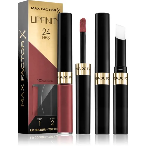 Max Factor Lipfinity Lip Colour dlhotrvajúci rúž s balzamom odtieň 102 Glistening 4.2 g