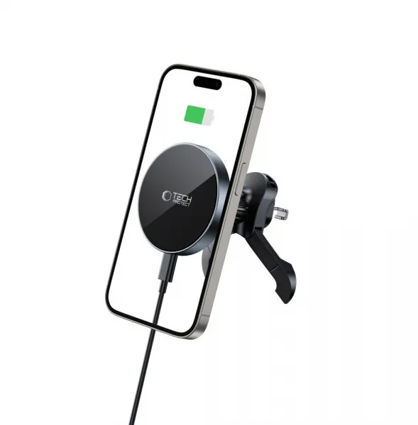 Tech-Protect V5 MagSafe Stable Vent držiak na mobil do auta 15W, čierny