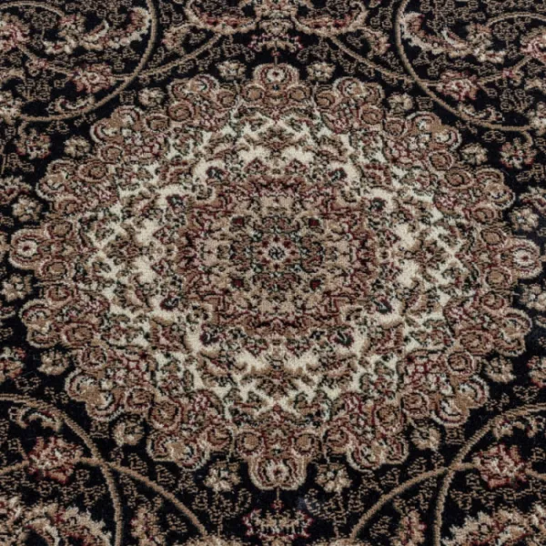 Koberec Kashmir Ornament, béžový / čierny