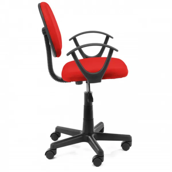 Ak furniture Detská otočná stolička FLOR červená
