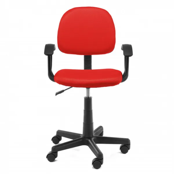 Ak furniture Detská otočná stolička FLOR červená