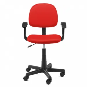 Ak furniture Detská otočná stolička FLOR červená