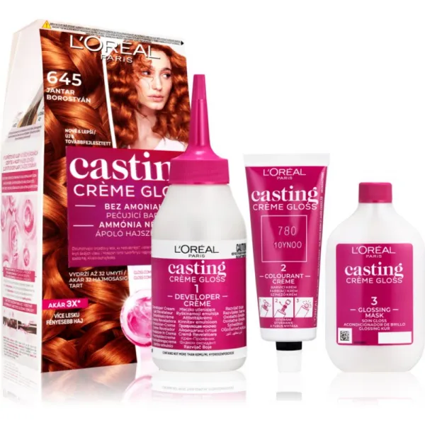 L'Oréal Paris Casting Crème Gloss farba na vlasy 645 jantár 1ks