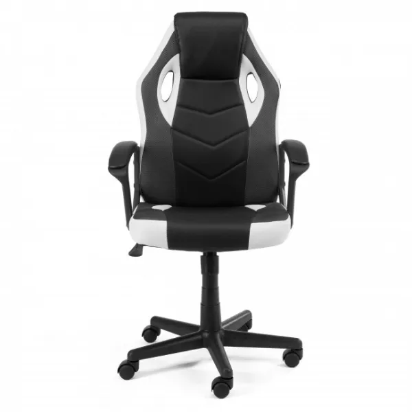 Ak furniture Otočné herné kreslo FERO II čierno-biele