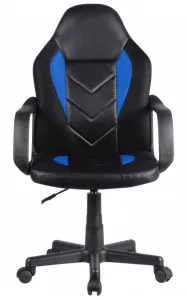 Ak furniture Detská herná stolička GAME čierno-modré