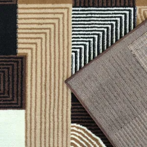KoberecAlfasgeometrickýmvzorom-hnedýŠírka:60cm|Dĺžka:100cm68289_124290