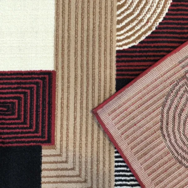 KoberecAlfasgeometrickýmvzorom-červenýŠírka:180cm|Dĺžka:250cm68290_124302
