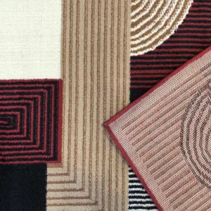 KoberecAlfasgeometrickýmvzorom-červenýŠírka:180cm|Dĺžka:250cm68290_124302