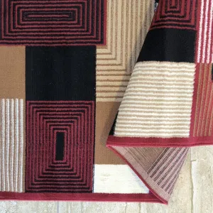KoberecAlfasgeometrickýmvzorom-červenýŠírka:180cm|Dĺžka:250cm68290_124302
