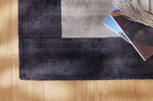 Koberec Blade Border Charcoal strieborný