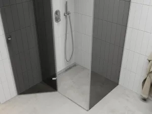MEXEN/S - ROMA sprchovací kút 90x80, grafit, chróm 854-090-080-01-40