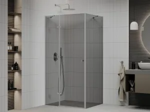 MEXEN/S - ROMA sprchovací kút 80x100, grafit, chróm 854-080-100-01-40