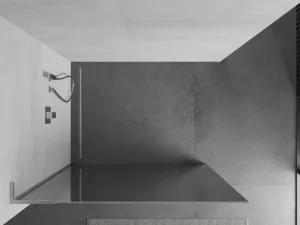 MEXEN/S - Kioto L Sprchová zástena WALK-IN 70 x 200, zrkadlové, nikel kartáčovaná 800-070-103-97-50