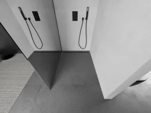 MEXEN/S - Kyoto Sprchová zástena WALK-IN 70 x 200, zrkadlové 8 mm, grafit metal 800-070-101-95-50