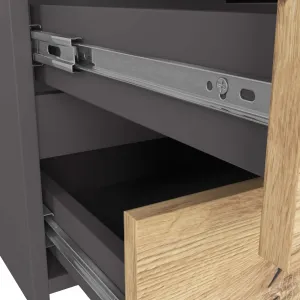 Ak furniture Komoda CL6 100 cm grafitovo šedá/dub artisan