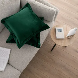 Obliečky na vankúše AmeliaHome Velvet Side tmavozelené, veľkosť 45x45