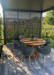 Fixný hliníkový panel zatienenia pre bioklimatickú pergolu Rojaplast 100 cm