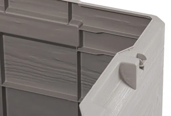 WOODYS záhradný plastový úložný box 90 L, svetlo šedá