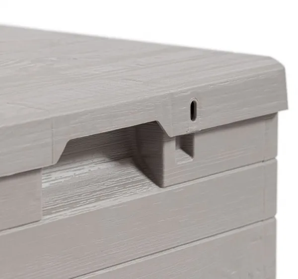 WOODYS záhradný plastový úložný box 90 L, svetlo šedá