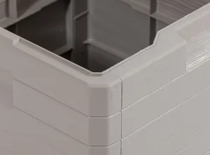 WOODYS záhradný plastový úložný box 90 L, svetlo šedá