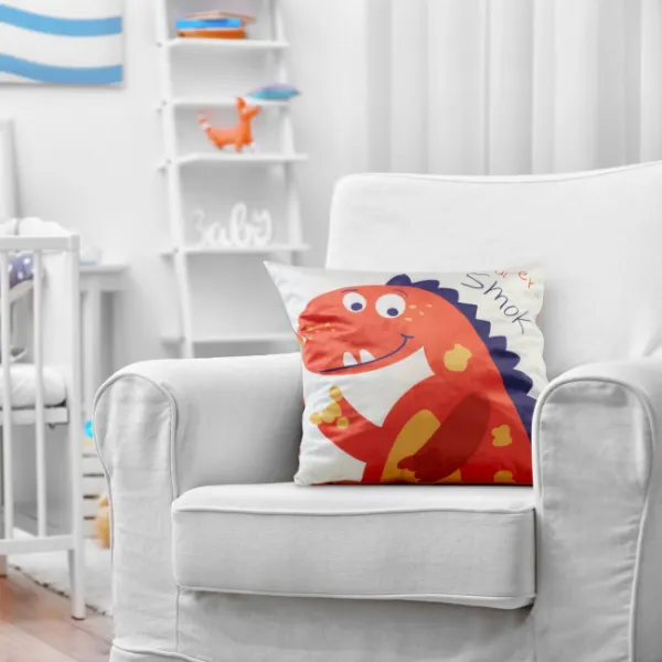 Obliečka na vankúš KIDS A8 biela / oranžová