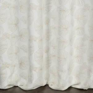 Hotový záves MARIGOLD biely / zlatý - na páske