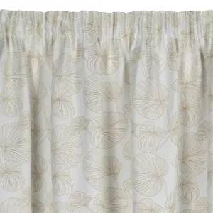 Hotový záves MARIGOLD biely / zlatý - na páske