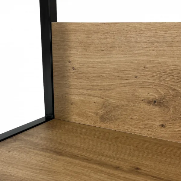 Ak furniture Regál LOFT 80 cm černý/dub artisan