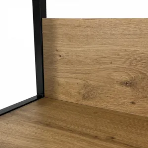Ak furniture Regál LOFT 80 cm černý/dub artisan
