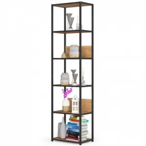 Ak furniture Regál PRAMONI 50x192 cm černý/dub craft