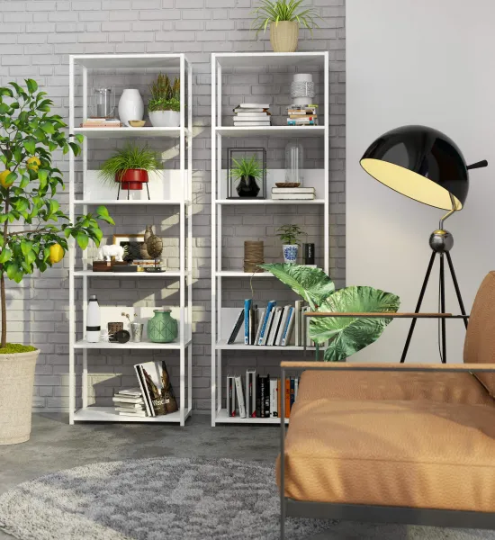 Ak furniture Regál LOFT 60 cm bílý