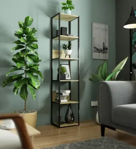 Ak furniture Regál LOFT 40 cm černý/dub artisan