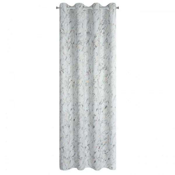 Hotový záves SANCY strieborný / zlatý - na priechodkách