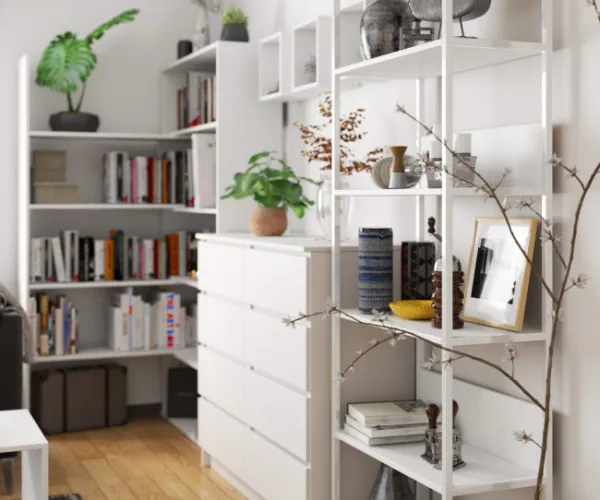 Ak furniture Regál LOFT 70 cm bílý