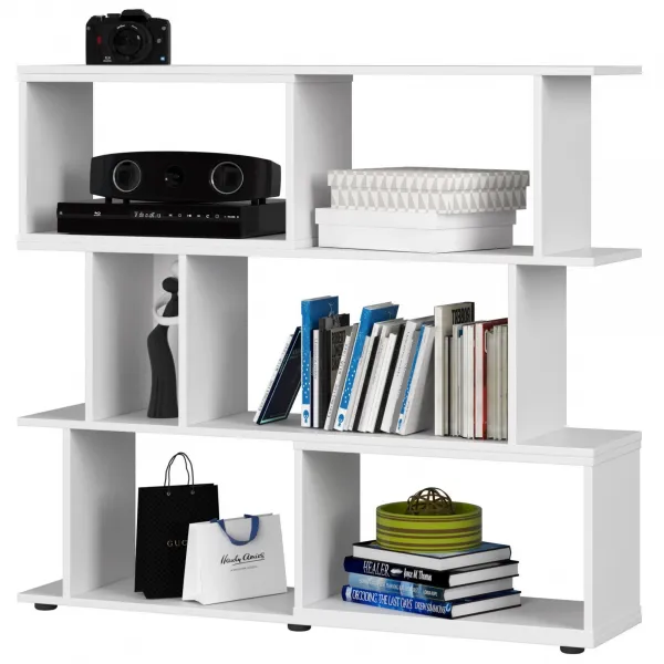 Ak furniture Knižnica FIX mini biela