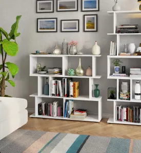 Ak furniture Knižnica FIX mini biela