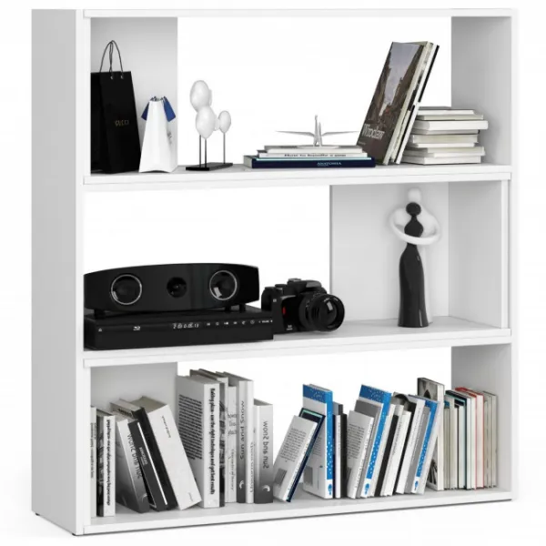 Ak furniture Knižnica TWIST mini biela