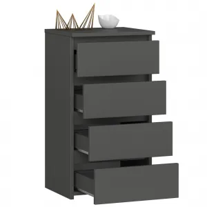 Ak furniture Komoda CL4 40 cm grafitově šedá