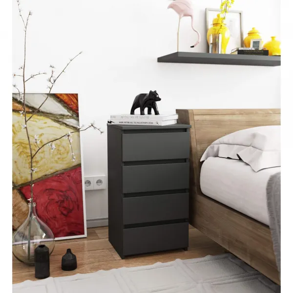 Ak furniture Komoda CL4 40 cm grafitově šedá