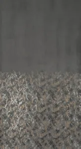 Hotový záves TORI grafitový / šampanské - na priechodkách