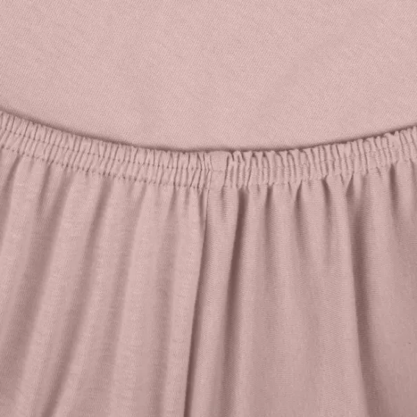 Plachta s gumičkou JERSEY 3 púdrovo ružová